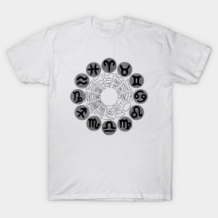 Zodiac Signs (Black) T-Shirt